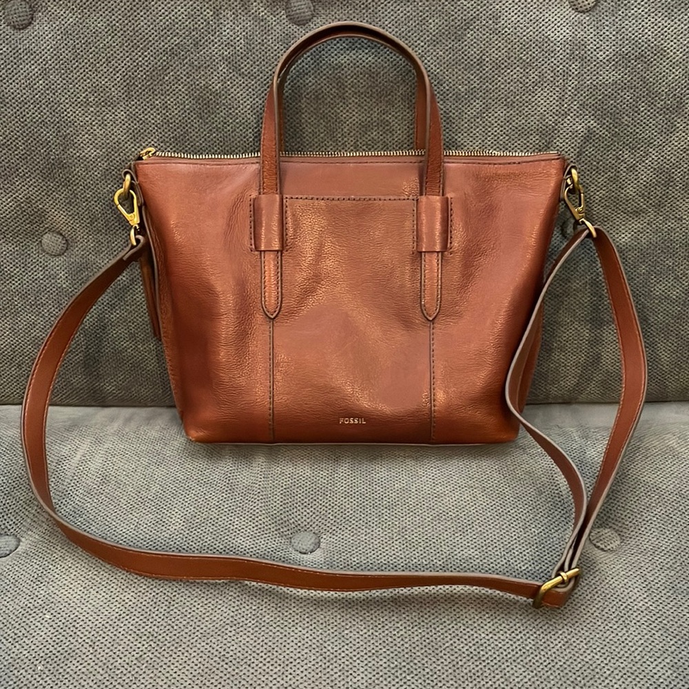 COPY - Fossil Skylar leather satchel